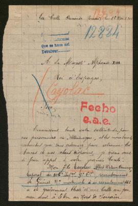 Expediente de Albert Octave Dominique Cayolac