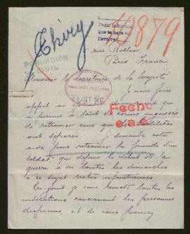 Expediente de la familia Thiry, madame veuve Geoffray, Elise Lafon y madame Terette