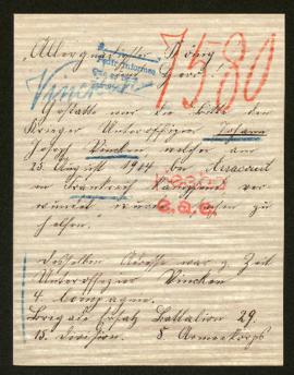 Expediente de Johann Joseph Vincken