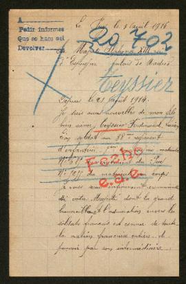 Expediente de Ferdinand Lucien Léon Teyssier