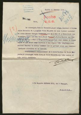 Expediente de la madame Georges Masselman y Louis Verhelst