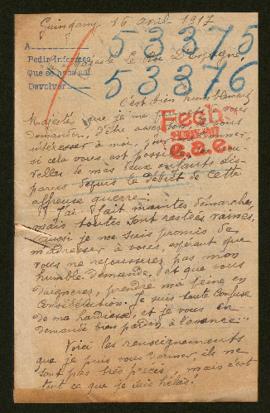 Expediente de Victor Clairon y Jean Clairon