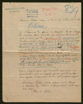 Expediente de la familia Poteau-Drelon