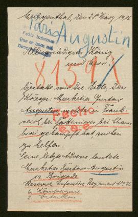 Expediente de Gustav Augustin