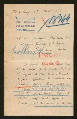 Expediente de Octave Roger Riolland