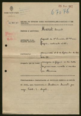 Expediente de Bernard Murat