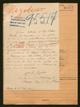 Expediente de Lucien Le Rigoleur