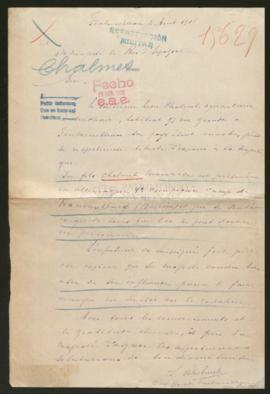 Expediente de Maurice Chalmet