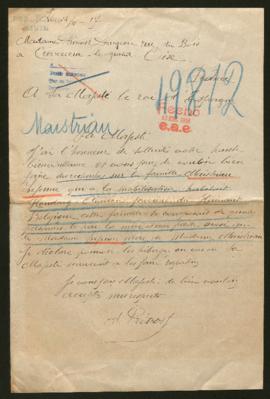 Expediente de la familia Maistriau Lejeune