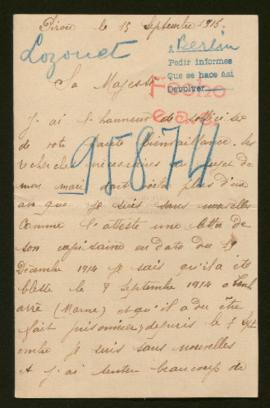 Expediente de Jean Pierre Marie Lozouet