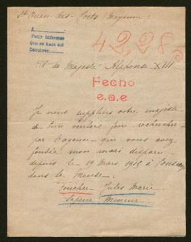 Expediente de Jules Marie Foucher