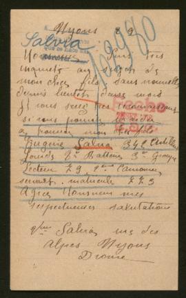 Expediente de Eugène Salvia