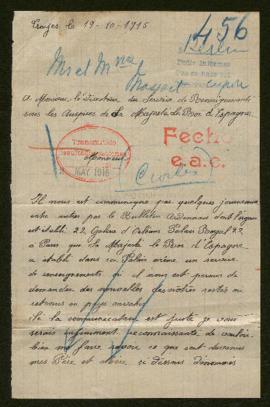 Expediente de Jean-Baptiste Massart, Catherine Sidonie Massart y Gustave Carreau