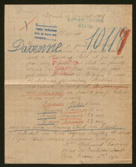 Expediente de la familia Davenne