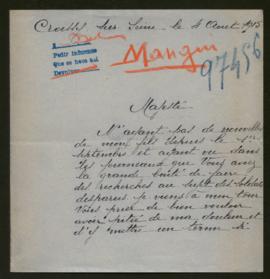 Expediente de Victor Clément Mangin