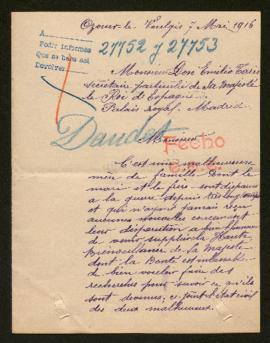 Expediente de Marcel Daudet y Emile Rousseau