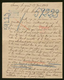Expediente de Xavier Joseph Curie