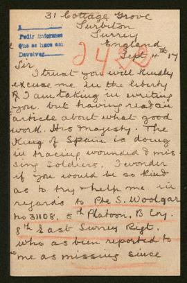 Expediente de S. Woolgar