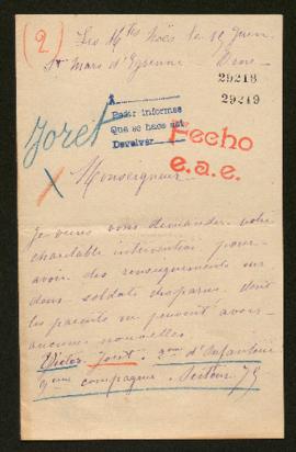 Expediente de Victor Joret y Victor Costard