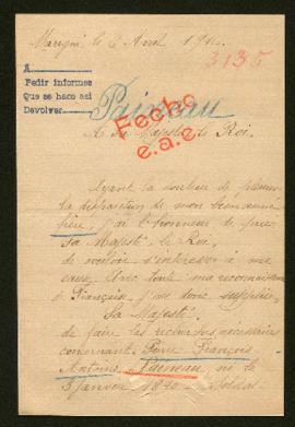 Expediente de Pierre François Antoine Paineau
