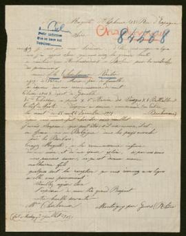 Expediente de Victor Charbonnier