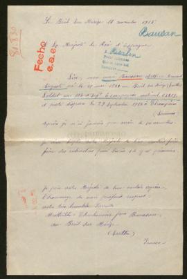 Expediente de Arthur Armand Auguste Baussan