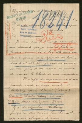 Expediente de la familia Dussart Williatte