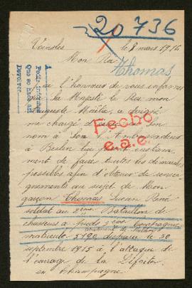 Expediente de Lucien René Thomas