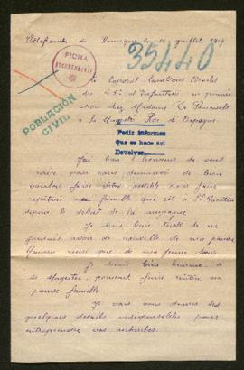 Expediente de madame veuve Lambour