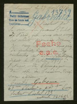 Expediente de Camille Gabreaux