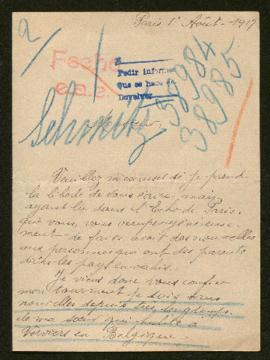 Expediente de madame veuve Schmitz y madame Mack-Noesen