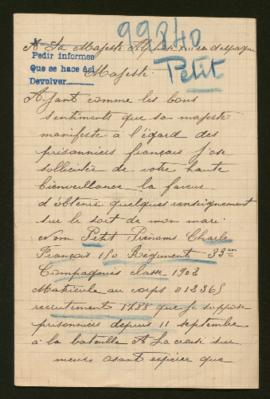 Expediente de Charles François Petit