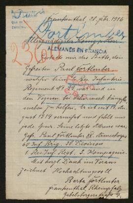 Expediente de Paul Forthuber