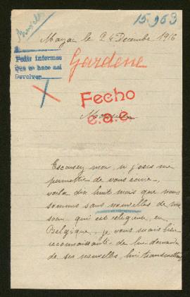 Expediente de Pélagie Gardene