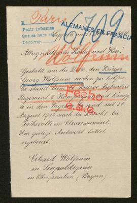 Expediente de Georg Wolfrum