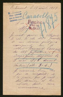 Expediente de Fernand Caracolle