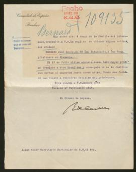 Expediente de Jean Louis Bernard