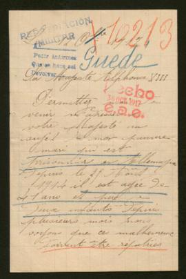 Expediente de Louis Jules Clément Guedé