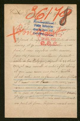 Expediente de Emile Bondroit Duganquier y su familia