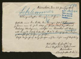 Expediente de Josef Schlemmer