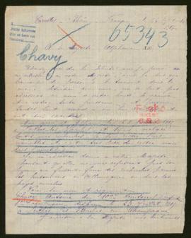 Expediente de Antoine Chavy