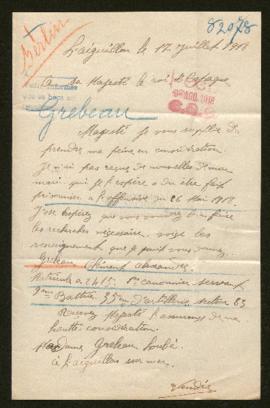 Expediente de Clément Alexandre Grebeau
