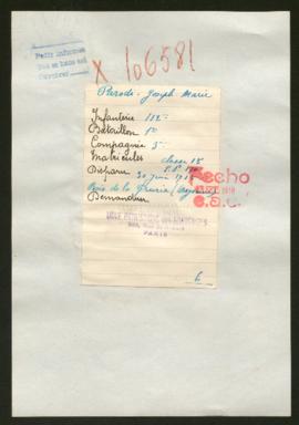 Expediente de Joseph Marie Parodi