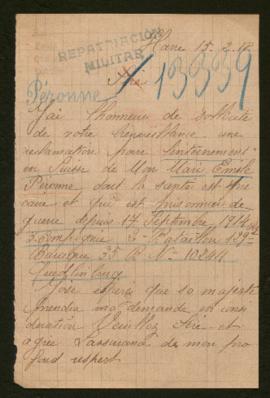 Expediente de Emile Péronne