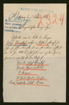 Expediente de Joseph Schwarzkopf