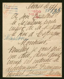 Expediente de Robert Jacques Masson