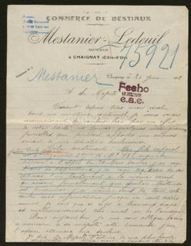 Expediente de Julien Emile Mestanier