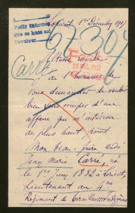 Expediente de Jean Marie Carré