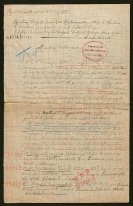 Expediente de Geoges Cognet, Auguste Cagnard, Vincent Vuillermet, Jean Anatole Beaufils, Octave B...