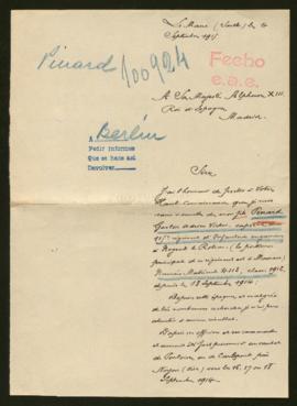 Expediente de Gaston Adrien Victor Pinard